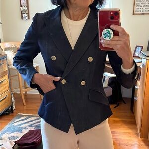 Women's navy Double-Breasted BlazerDouble breasted blazerdouble breasted blazer